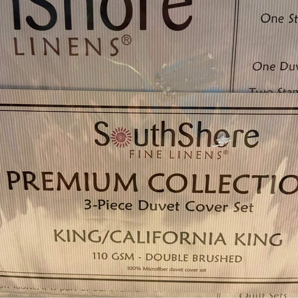South Shore Fine Linens 3-Piece Duvet Cover Set King/California King Paisley